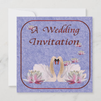 Invitación a la boda de cisne