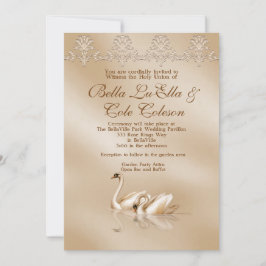 Invitación a la boda de cisne