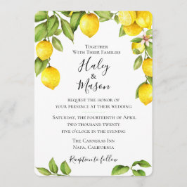 Invitación a la boda de Citrus Orchard