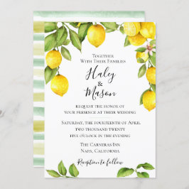 Invitación a la boda de Citrus Orchard