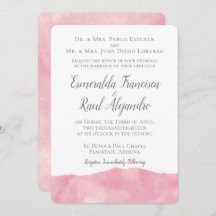Invitación a la boda de color acuático de caramelo