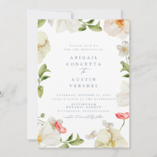 Invitación a la boda de color acuático de primaver