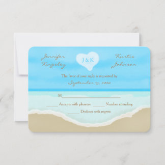 Invitación a la boda de color de agua del tema de