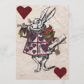 Invitación a la boda de conejo blanco