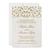 Invitación a la boda de Confetti, Purpurina de gla