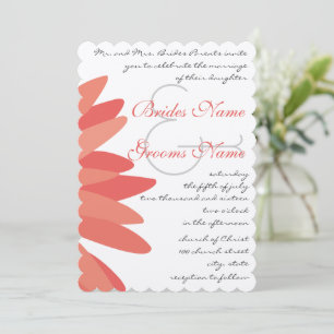 Invitación a la boda de Coral Gerber Daisy