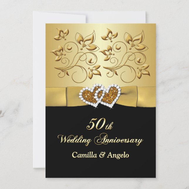 Invitación a la boda de corazones unidos 2 (Anverso)