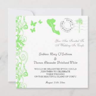 Invitación a la boda de Corfú