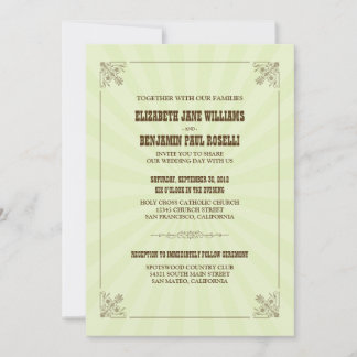 Invitación a la boda de cosecha occidental (sabio)