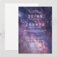 Invitación a la boda de Cosmos Espaciales de Nebul
