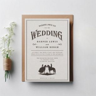Invitación a la boda de Cowboy
