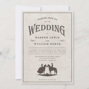 Invitación a la boda de Cowboy