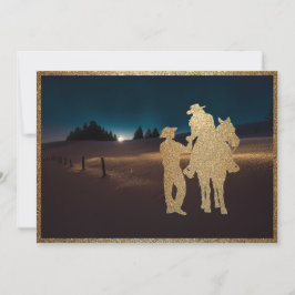 Invitación a la boda de Cowboy Cowgirl en Occident