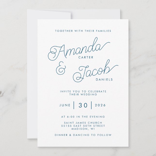 Invitación a la boda de Cressida (Anverso)