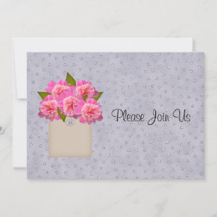 Invitación A La Boda De Crock Of Peonies