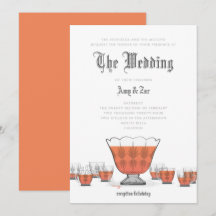 Invitación a la boda de Crystal Punch Bowl
