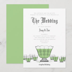 Invitación a la boda de Crystal Punch Bowl
