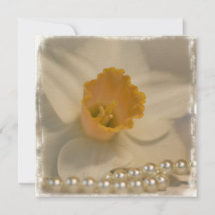 Invitación a la boda de Daffodil y Pearls