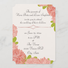Invitación a la boda de Dahlia Rosa