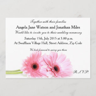 Invitación a la boda de Daisy