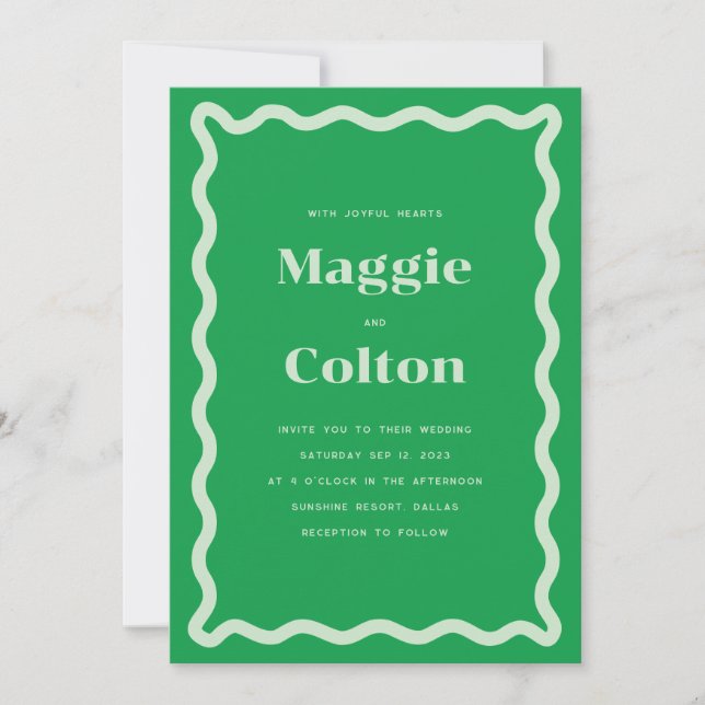 Invitación a la boda de Daisy (Anverso)