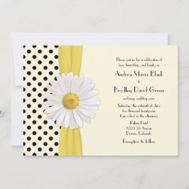 Invitación a la boda de Daisy Black and Ivory Polk