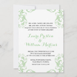 Invitación a la boda de Damasco de Mint