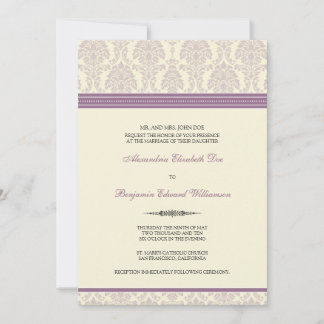 Invitación a la boda de Damasco encantadora (lac/c