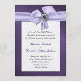 Invitación a la boda de Damasco Púrpura
