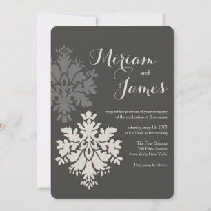 Invitación a la boda de Damask