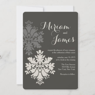 Invitación a la boda de Damask