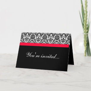 Invitación a la boda de Damask
