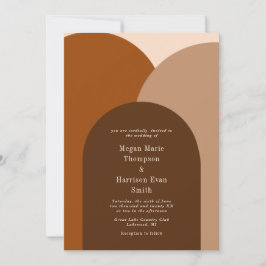 Invitación a la boda de Dark Simply Arches