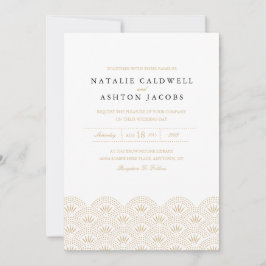 Invitación a la boda de Deco Seigaiha