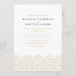 Invitación a la boda de Deco Seigaiha
