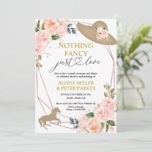 Invitación a la boda de Derby - Nada de fantasía s