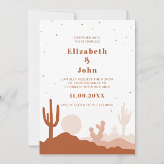 Invitación a la boda de DESERT