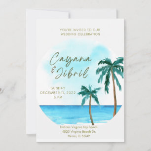 Invitación a la boda de destino