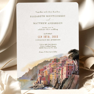 Invitación a la boda de destino de Amalfi Coast It