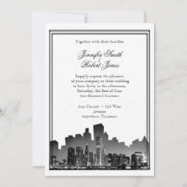 Invitación a la boda de destino de Chicago