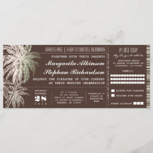 invitación a la boda de destino de entradas de cos