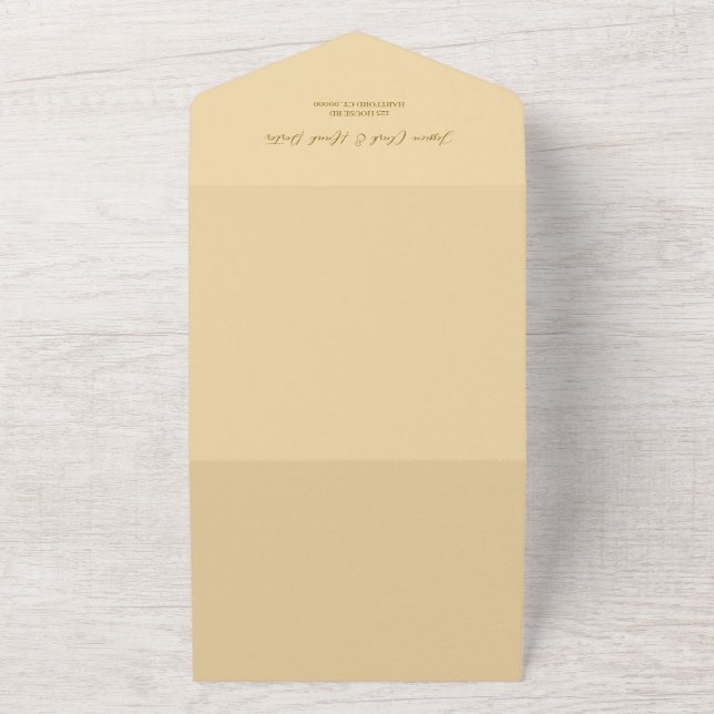 Invitación a la boda de destino de la acuarela tos (Afuera)