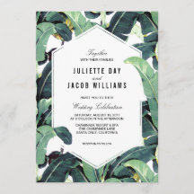Invitación a la boda de destino de la plantación t