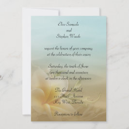 Invitación a la boda de destino de la playa