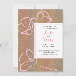 Invitación a la boda de destino de la playa tropic