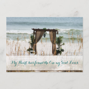Invitación a la boda de destino de My Heart Beach