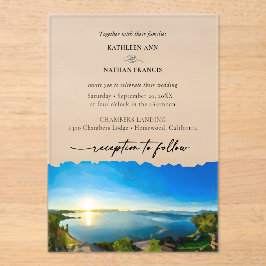 Invitación a la boda de destino de North Lake Taho