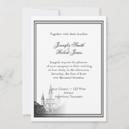 Invitación a la boda de destino de Nueva Orleans
