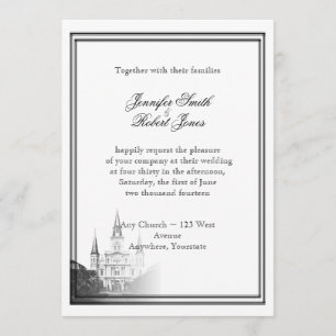 Invitación a la boda de destino de Nueva Orleans