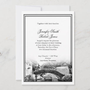 Invitación a la boda de destino de San Antonio